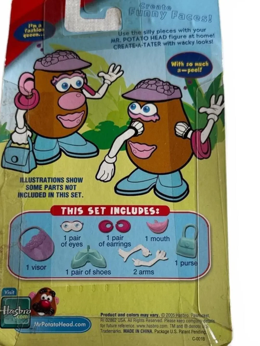 Vintage Mr. Potato Head Part n Pieces Glamour Spud Toy NIB